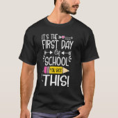 1st First Day Of School For Teacher Boys Girls Tee (Vorderseite)