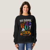 1st Grade Boo Crew Teacher Student  Halloween Cost Sweatshirt (Vorne ganz)