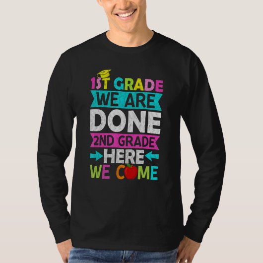 1st Grade Boys Girls Funny 2nd Grade Graduation T-Shirt (Vorderseite)