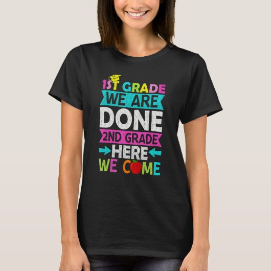 1st Grade Boys Girls Funny 2nd Grade Graduation T-Shirt (Vorderseite)