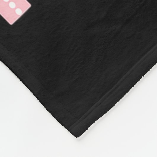 1st Grade Girl Dot Coquette Pencil Bow Pink Leopar Fleecedecke (Ecke)