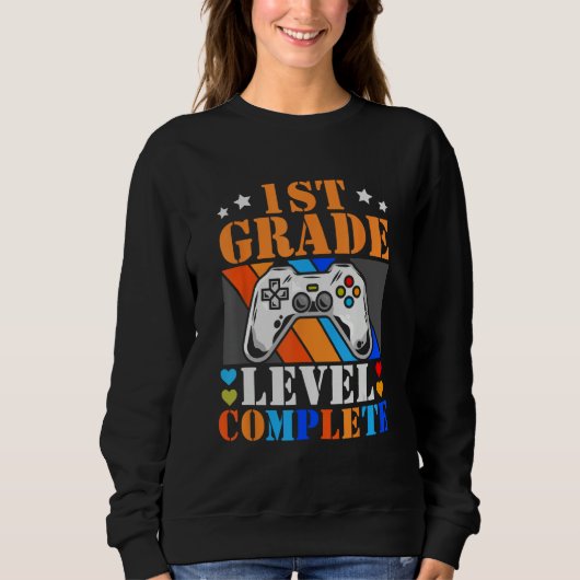 1st Grade Graduation 2023 Video Gamer First Grade Sweatshirt (Vorderseite)