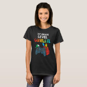 1st Grade Level Complete Gaming Boy Last Day Of Sc T-Shirt (Vorne ganz)