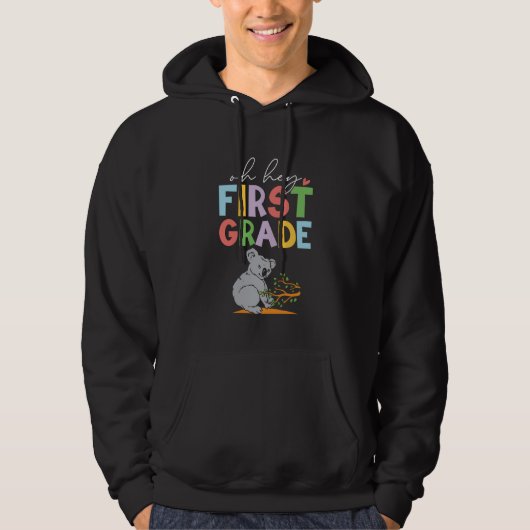 1st Grade Outfit Boys Koala - First Day of First G Hoodie (Vorderseite)