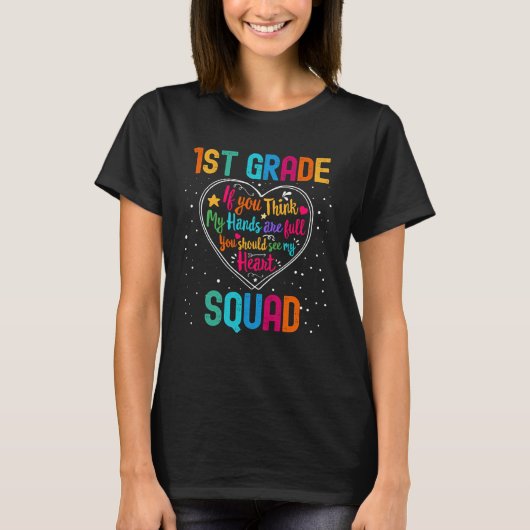1st Grade Squad Appreciation Week Back to School H T-Shirt (Vorderseite)