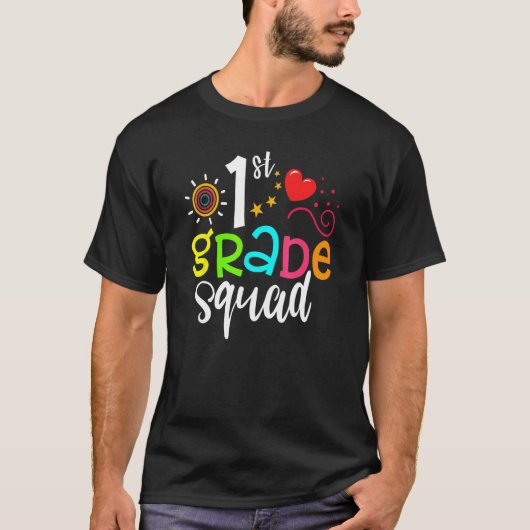 1st Grade Squad Team  Back To School Girls Boys Te T-Shirt (Vorderseite)