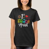 1st Grade Squad Team  Back To School Girls Boys Te T-Shirt (Vorderseite)
