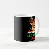 1st Grade Squad Xmas Reindeer Teacher Student Chri Kaffeetasse (VorderseiteRechts)