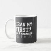 1st Half Marathon Runner Funny Running First  Kaffeetasse (Links)