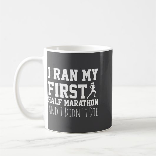 1st Half Marathon Runner Funny Running First Kaffeetasse (Links)