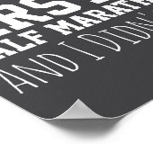 1st Half Marathon Runner Funny Running First Poster (Ecke)