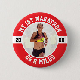 1st Marathon Runner First Running Marathoner 26 2 Button