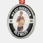 1st Marathon Runner First Running Marathoner 26 2 Ornament Aus Metall (Links)