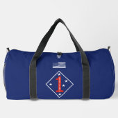 1st Marine Division Veteran Personalisiert Duffle Bag (Rückseite)