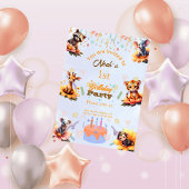 1st Party Animals Kids Birthday Invitation Einladung