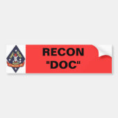 1st_recon-bn_insig, ÜBERHOLTES "DOC. " Autoaufkleber (Vorne)