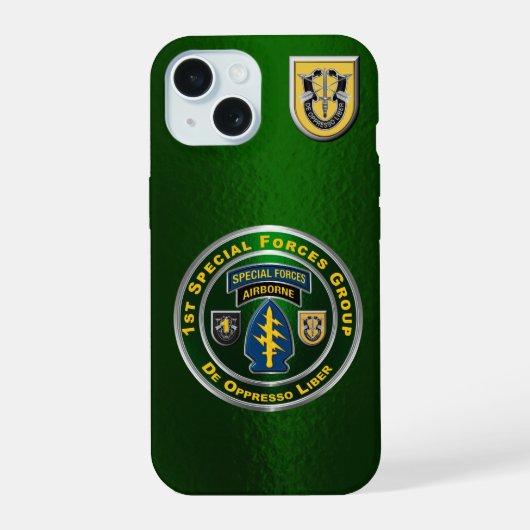 1st Special Forces Group iPhone 15 Hülle (Rückseite)