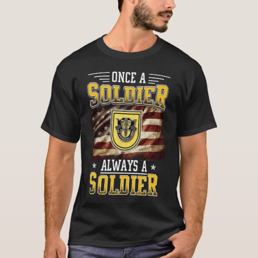 1st Special Forces Group Veteran Always a Soldier T-Shirt (Vorderseite)