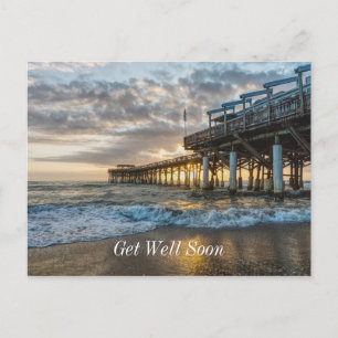 1st Sunrise 2017 Cocoa Beach Gute Besserung Postkarte