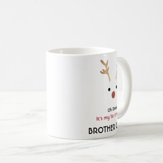 1st Time Brother Claus White Family Christmas Kaffeetasse (VorderseiteRechts)