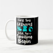 1st Time Grandma To Be First Time Grandma Grandmot Kaffeetasse (Links)
