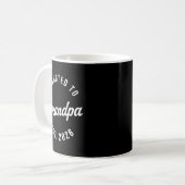 1st Time Grandpa Est 2026 New First Grandpa 2026 Kaffeetasse (Vorderseite Links)