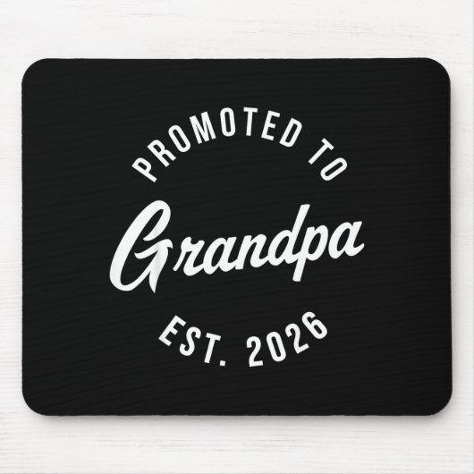 1st Time Grandpa Est 2026 New First Grandpa 2026 Mousepad (Vorne)