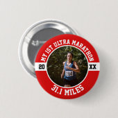 1st Ultra Marathon Running First Runner Sports Button (Vorne & Hinten)