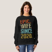 1st Wedding Anniversary For Her Best Epic Wife Sin Sweatshirt (Vorne ganz)