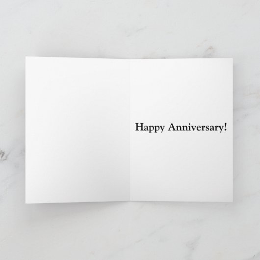 1st Wedding Anniversary Karte (Innenseite)