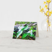 1TRILLIUMS-GREETKARTE KARTE (Gelbe Blume)