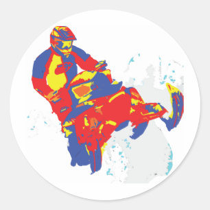 1wARHOL-sLEDS-2 Runder Aufkleber