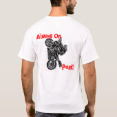 1wheelfelons immer auf Punktbremsung T-Shirt (Rückseite)