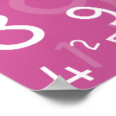 1x1 rosa poster (Ecke)