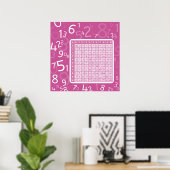 1x1 rosa poster (Heimbüro)