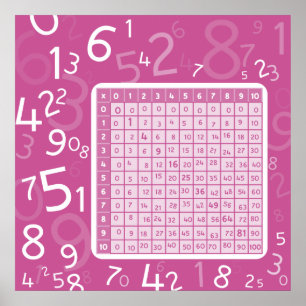1x1 rosa poster
