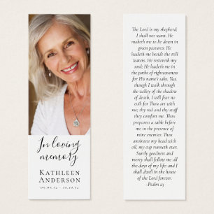 1x3" Foto Gedenkstätte Beerdigung Gedicht MINI Les