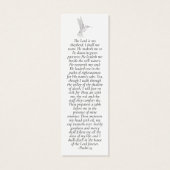 1x3" Hummingbird Beileid Gebet MINI Lesezeichen (Rückseite)