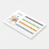 1YR Lieferung von Kindern CUSTOM Zeitplan Prämient Post-it Klebezettel (angewinkelt)