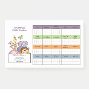 1YR Lieferung von Kindern CUSTOM Zeitplan Prämient Post-it Klebezettel