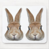 2匹のウサギの顔 MOUSEPAD (Vorne)