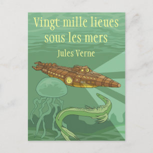 20000 Meilen unter dem Meer - Jules Verne Postkarte