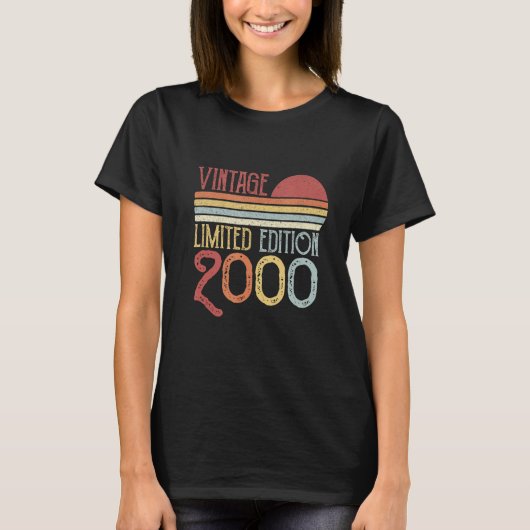 2000 Geburtstag Vintages Retro 1 T-Shirt (Vorderseite)