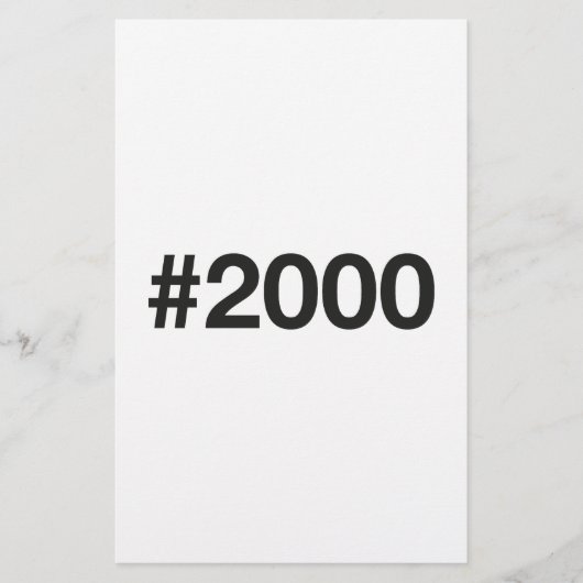 2000 Hashtag 25 Geburtstag Jahrestag Flyer (Vorne)