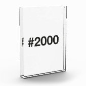 2000 Hashtag 25 Geburtstag Jahrestag Fotoblock (Links)
