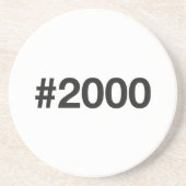 2000 Hashtag 25 Geburtstag Jahrestag Getränkeuntersetzer (Vorne)