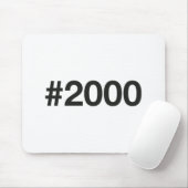 2000 Hashtag 25 Geburtstag Jahrestag Mousepad (Mit Mouse)