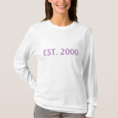 2000 Jahre etabliertes Shirt für Langschläfer (Vorderseite)