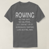 2000 Meter Rudern T-Shirt (Design vorne)