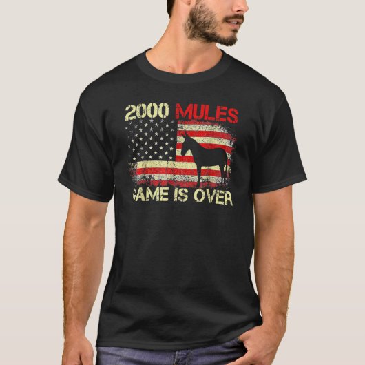2000 Mules Spiel ist über die ehrliche Wahl 2024 T-Shirt (Vorderseite)